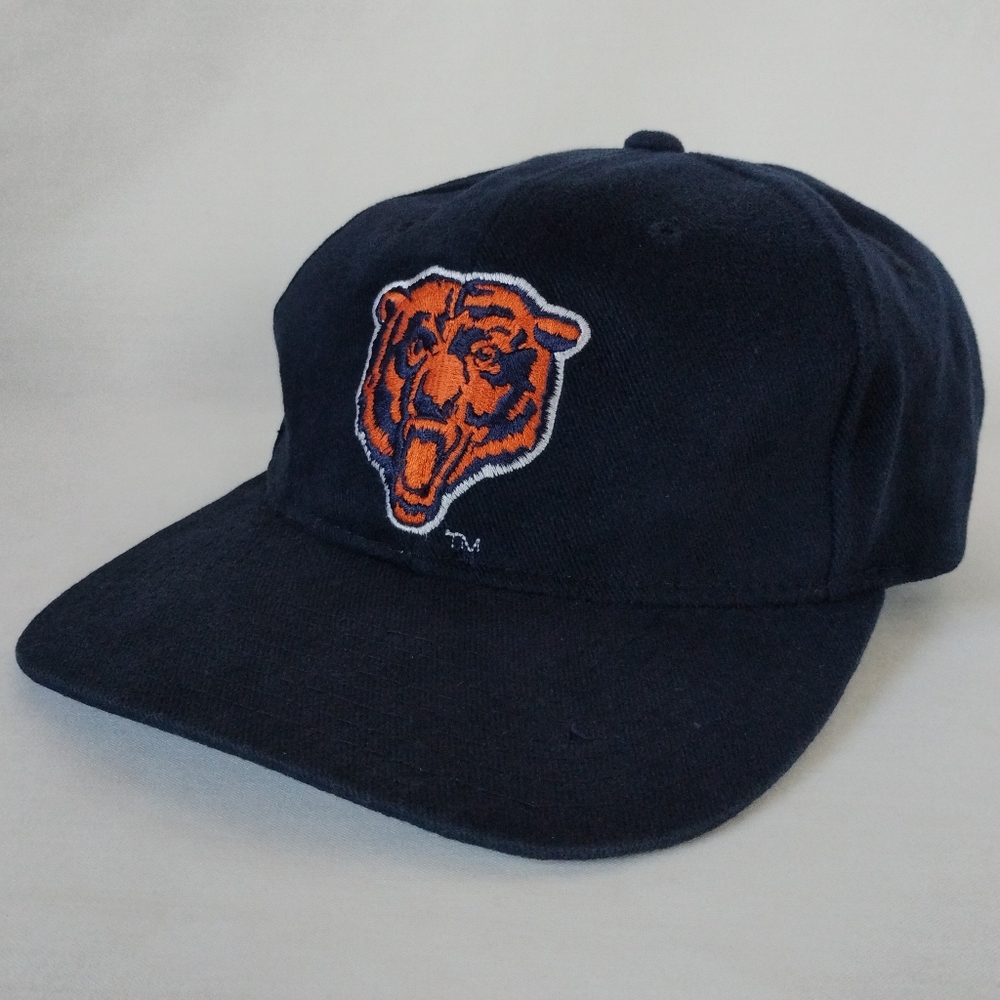 Vintage Chicago Bears NFL Football Sports Team Cap Embroidered Hook & Loop Hat